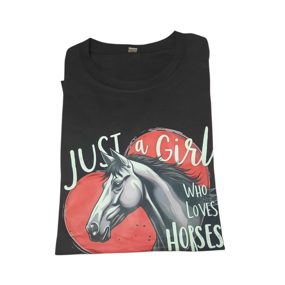 Black Horse Graphic T-Shirt